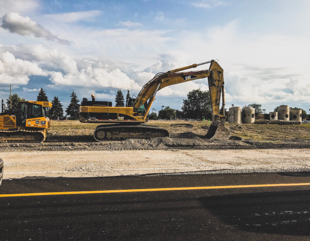Picture of a road being constructed